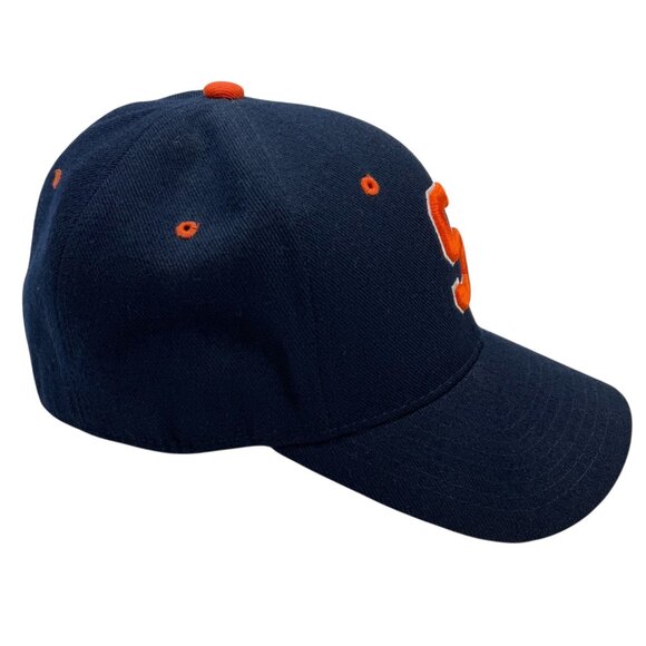 Zephyr Syracuse Orange Football Fitted Hat 7 1/4 Blue Wool Blend University - Picture 3 of 11